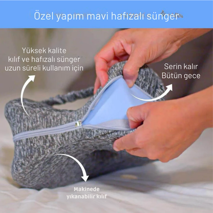 Ortopedya™ Ultra Rahat Uyku Diz Yastığı (Siyatik & Hamile & Bel Ağrıları)