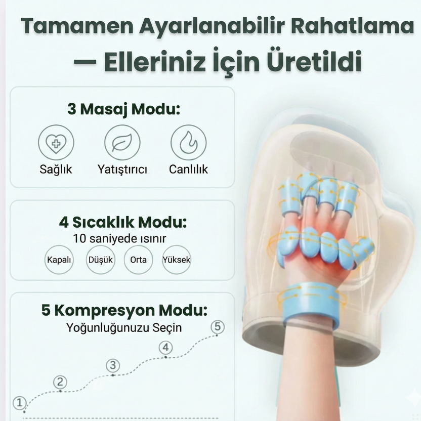 Ortopedya NeuroFlex 3'ü 1 Arada El Masaj Aleti