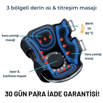 Ortopedya™ 3'ü 1 arada diz terapi cihazı - kablosuz kızılötesi, lazer ve titreşim terapisi